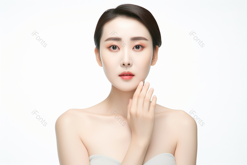 年轻女性半身正面照摄影图,高清,摄影图,摄影图片,图片大全,摄影图免费下载